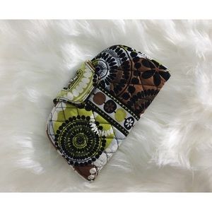 Vera Bradley Cocoa Moss Kisslock Clutch Wallet